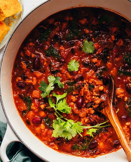 1-Pot Pumpkin Turkey Chili (Freezer-Friendly!)