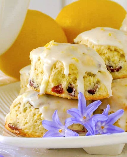 Lemon Cranberry Scones