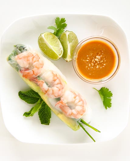 Shrimp and Avocado Summer Rolls