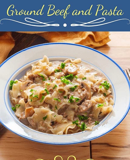 Slow Cooker Ground Beef and Pasta