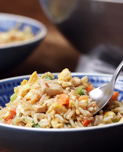 Chinese Chicken Fried Rice Recipe by Tasty