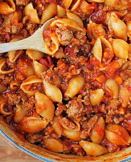 Turkey Sloppy Joe Pasta