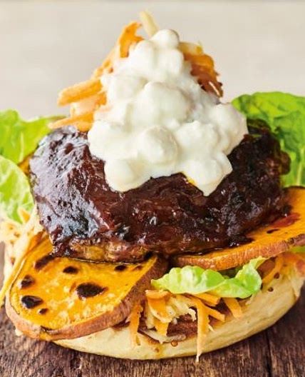 Jamie Oliver's sweet potato burger