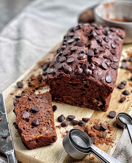 Skinny Chocolate Banana Bread