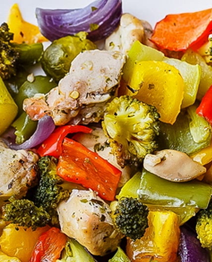 20-Minute Easy Roasted Chicken and Vegetables