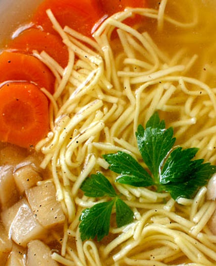 Rosół: Polish Chicken Soup with Fine Egg Noodles