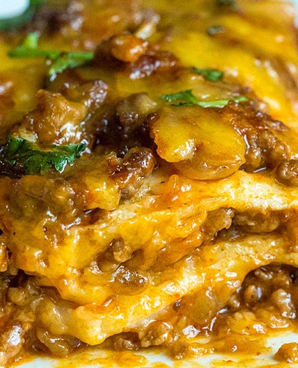 Beef Enchilada Casserole