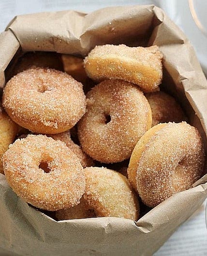 Baked Cinnamon Sugar Mini Donuts