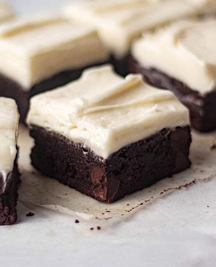 Chocolate Brownies with Cream Cheese Frosting Recipe