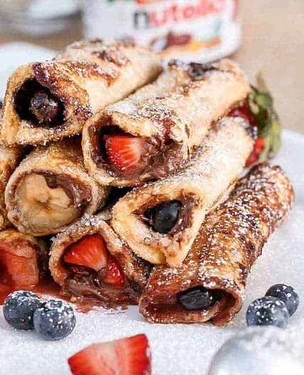 Nutella Fruit French Toast Cannoli