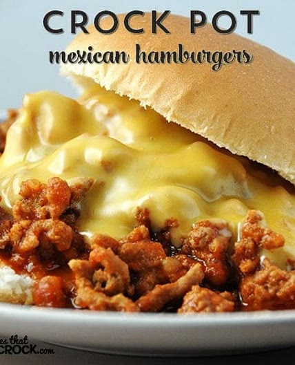 Crock Pot Mexican Hamburgers