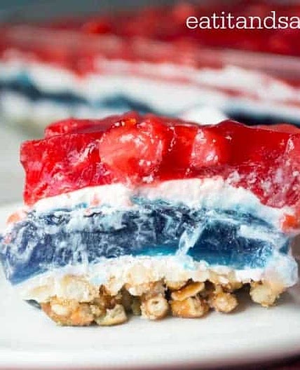 Patriotic Jello Dessert
