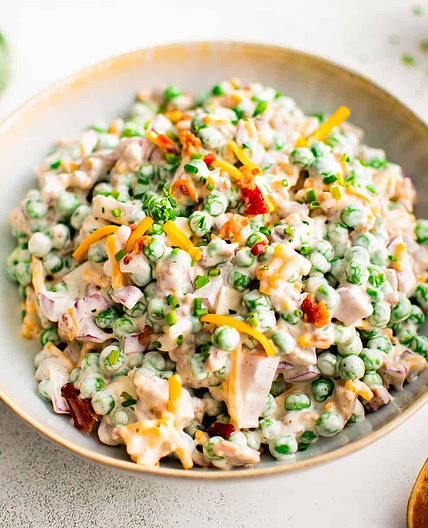 The Best Classic Pea Salad