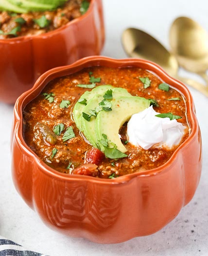 Instant Pot Pumpkin Turkey Chili