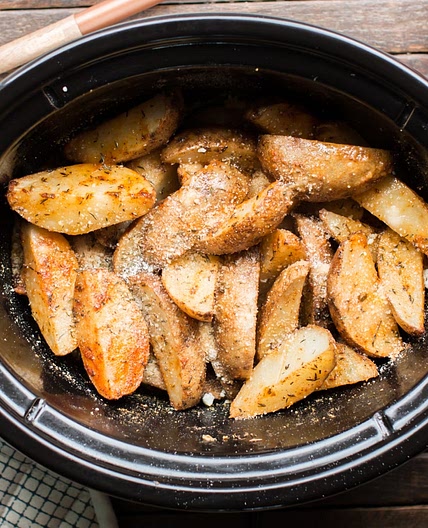 Slow Cooker Cajun Parmesan Potatoes
