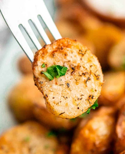 Air Fryer Greek Potatoes (Quick & Easy Recipe)