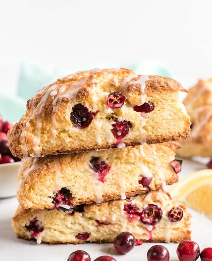 Bakery Style Cranberry Lemon Scones