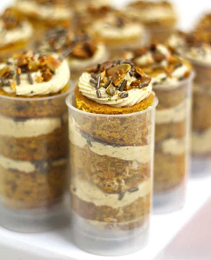 Pumpkin Spice Cake Push Pops