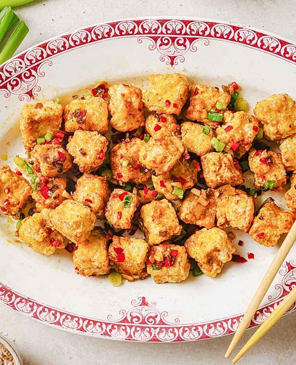 Salt and pepper tofu air fryer recipe