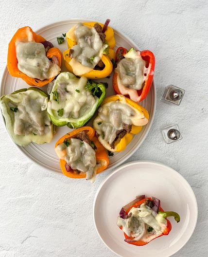 Philly Cheesesteak Stuffed Peppers