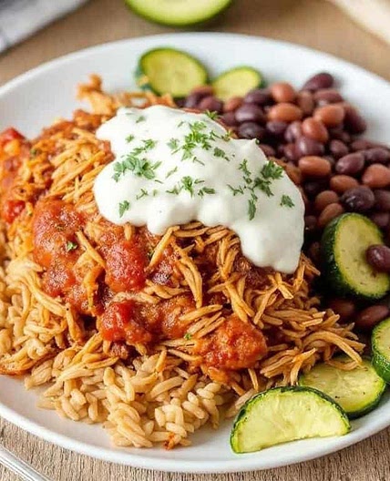 Easy 2-Ingredient Slow Cooker Salsa Chicken Recipe