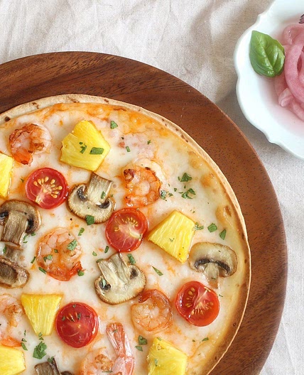 새우파인애플피자