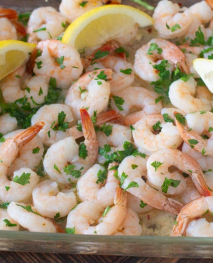Baked Lemon Garlic Shrimp Recipe