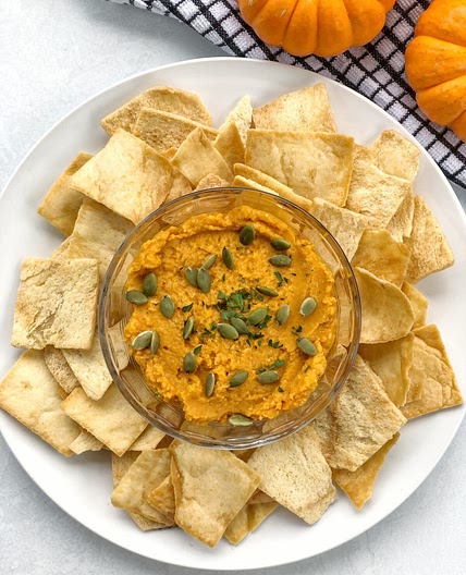 Pumpkin Spice Hummus (Savory or Sweet!)