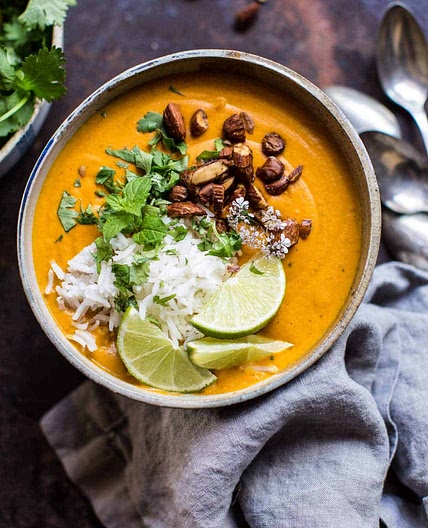Creamy Thai Carrot Sweet Potato Soup