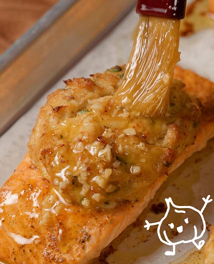 50-Clove Garlic Crab-Stuffed Salmon Recipe by Tasty