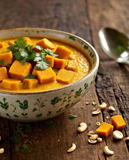 Coconut Cashew & Butternut Squash Curry Recipe
