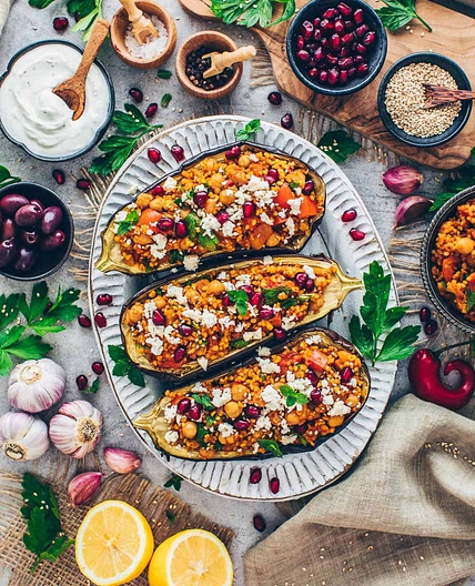 Türkische Gefüllte Auberginen (Vegan)