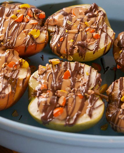 Peanut Butter Stuffed Apples