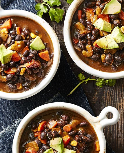 Smoky Vegan Black Bean Soup