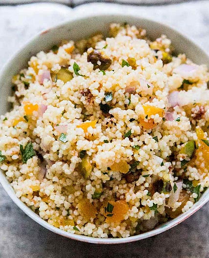 Couscous with Pistachios and Apricots