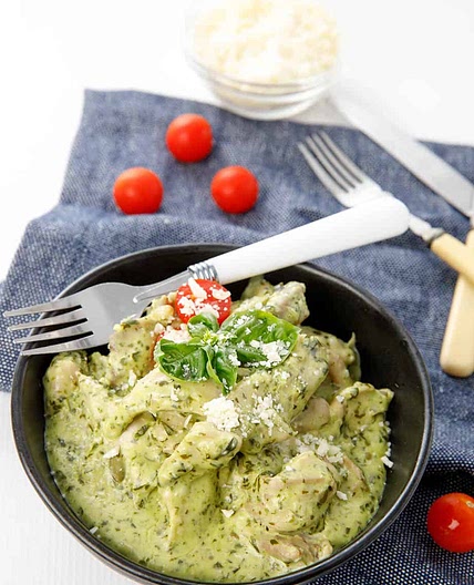 Creamy Pesto Chicken Recipe