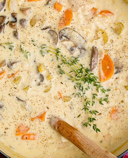 Creamy Chicken and Mushroom Soup