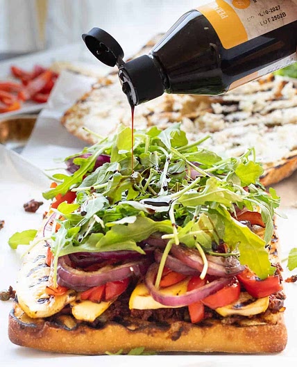 Grilled Vegetable and Tapenade Sandwich