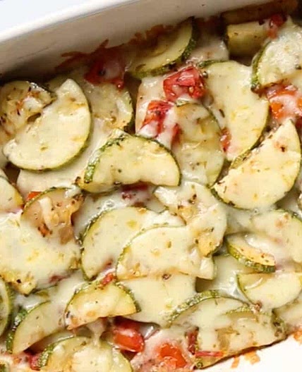 Baked Chicken and Zucchini Casserole with Tomato