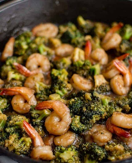 Garlic Shrimp and Broccoli