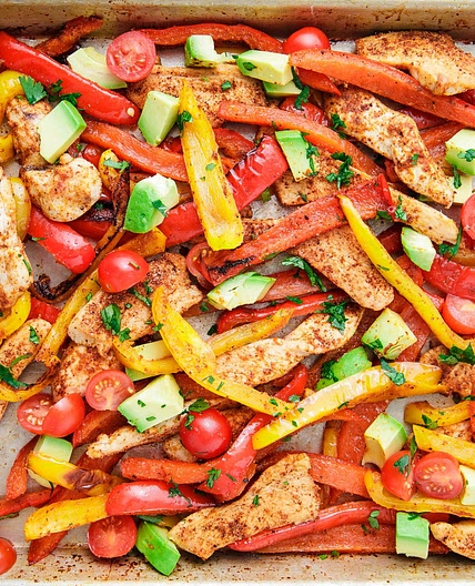 Sheet-Pan Chicken Fajitas