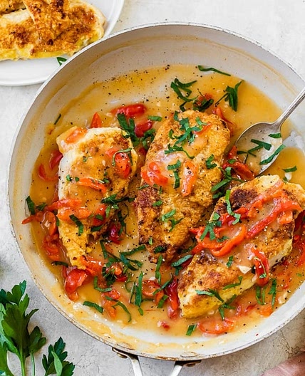 Chicken with Hot Cherry Peppers