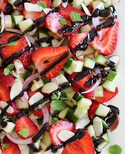 Strawberry Cucumber Salad
