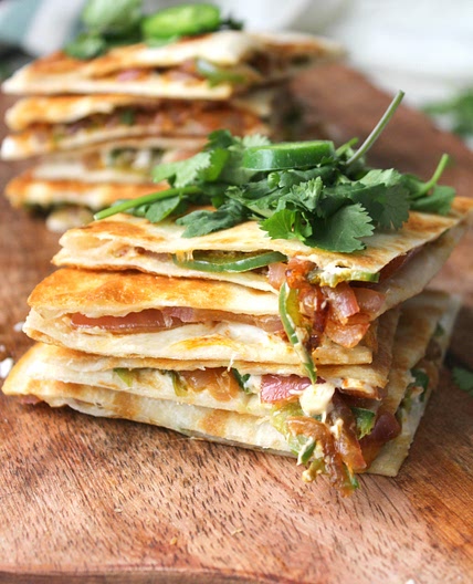 Vegan Jalapeño Popper Quesadillas