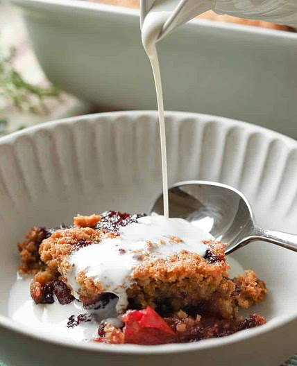 Gluten-Free Blackberry & Apple Crumble (Vegan)