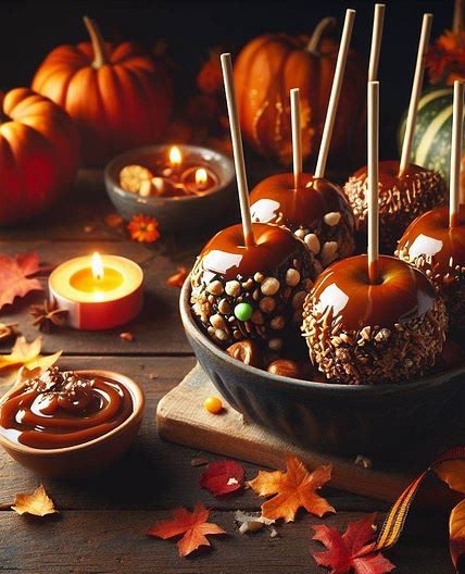 Vegan Caramel Dipped Apples