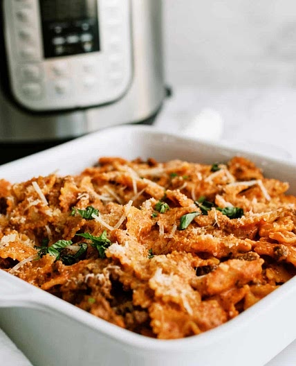 Instant Pot Ground Beef Lazy Lasagna Recipe