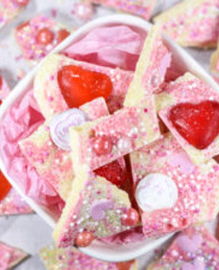 White Chocolate Valentine's Day Bark