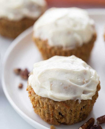 Healthy Carrot Cake Muffins