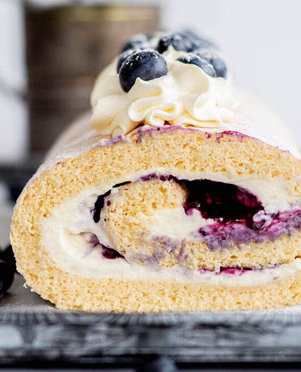 Blueberry Swiss Roll